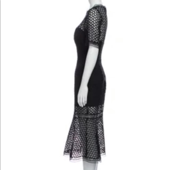 Jarlo Tall Cutwork Lace Overlay Midi Dress - Picture 8 of 11